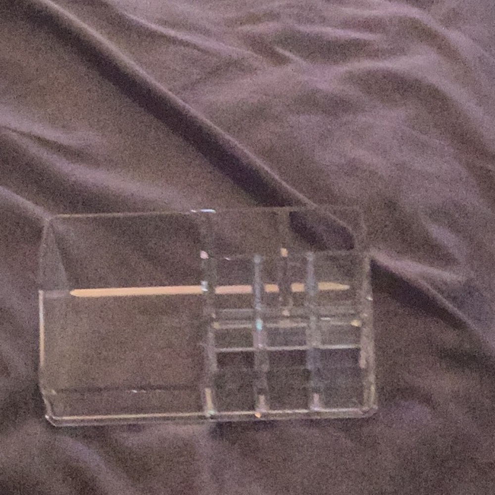 Clear London Fog small makeup organizer